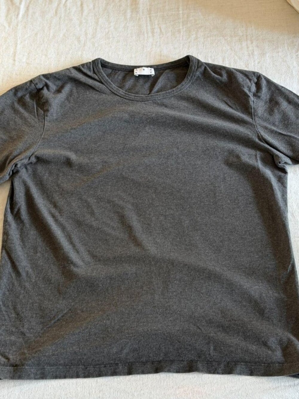 Asket T Shirt - Charcoal, Size Small Regular